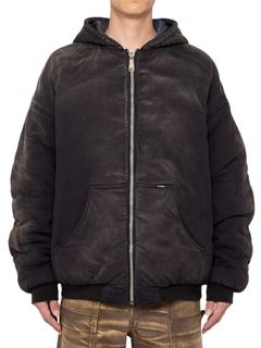 【24AW】リバーシブル フーディー ブルゾン / REVERSIBLE HOODIED BLOUSON / ブラック