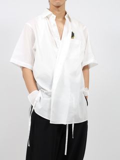 【24SS】ザ キモノ ブレステッド シャツ / THE KIMONO BREASTED SHIRT / ホワイト