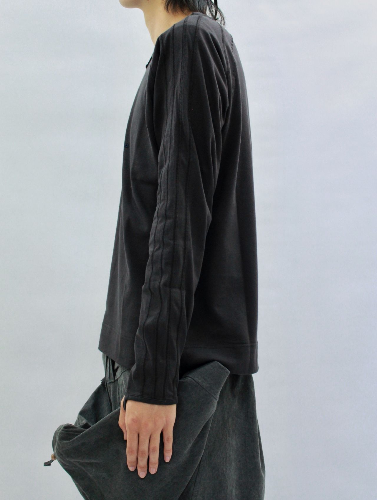 【25AW】ジュウニシ ロングスリーブ Tシャツ / 十二支 LS TEE / チャコール