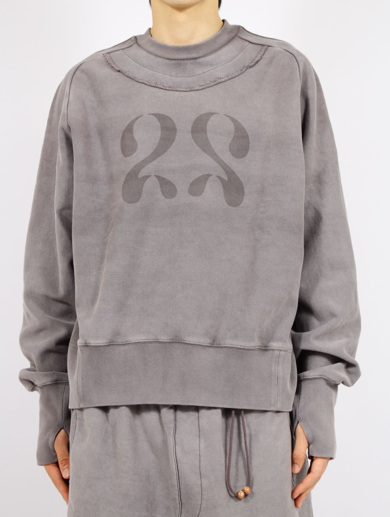 【25AW】25 スウェット トップス / 25 TOP / グレー