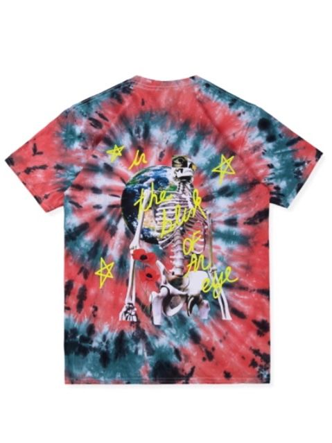 スカルワールド ヨーロッパTシャツ / ASTROWORLD Lollapalooza EUROPE Tour TEE / グリーン × マルチカラー