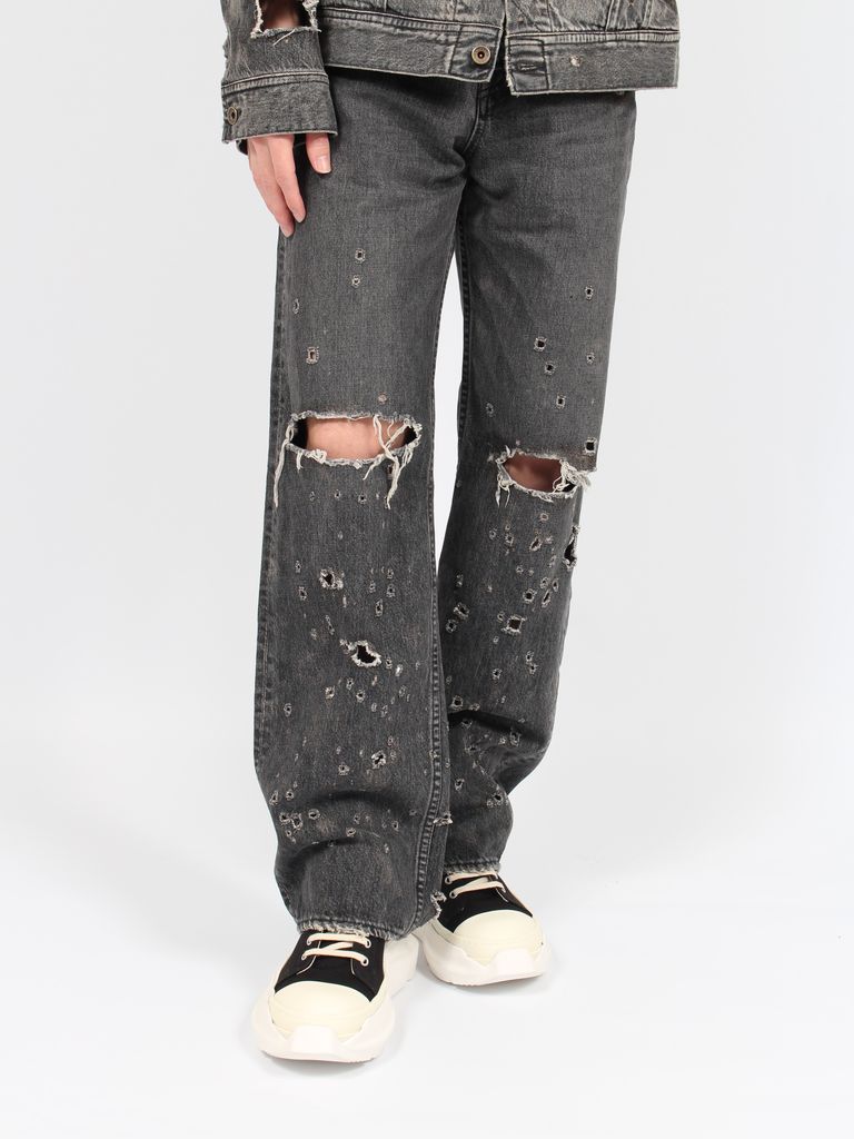 DAIRIKU - 【24SS】ダメージ デニム ストレート パンツ /  