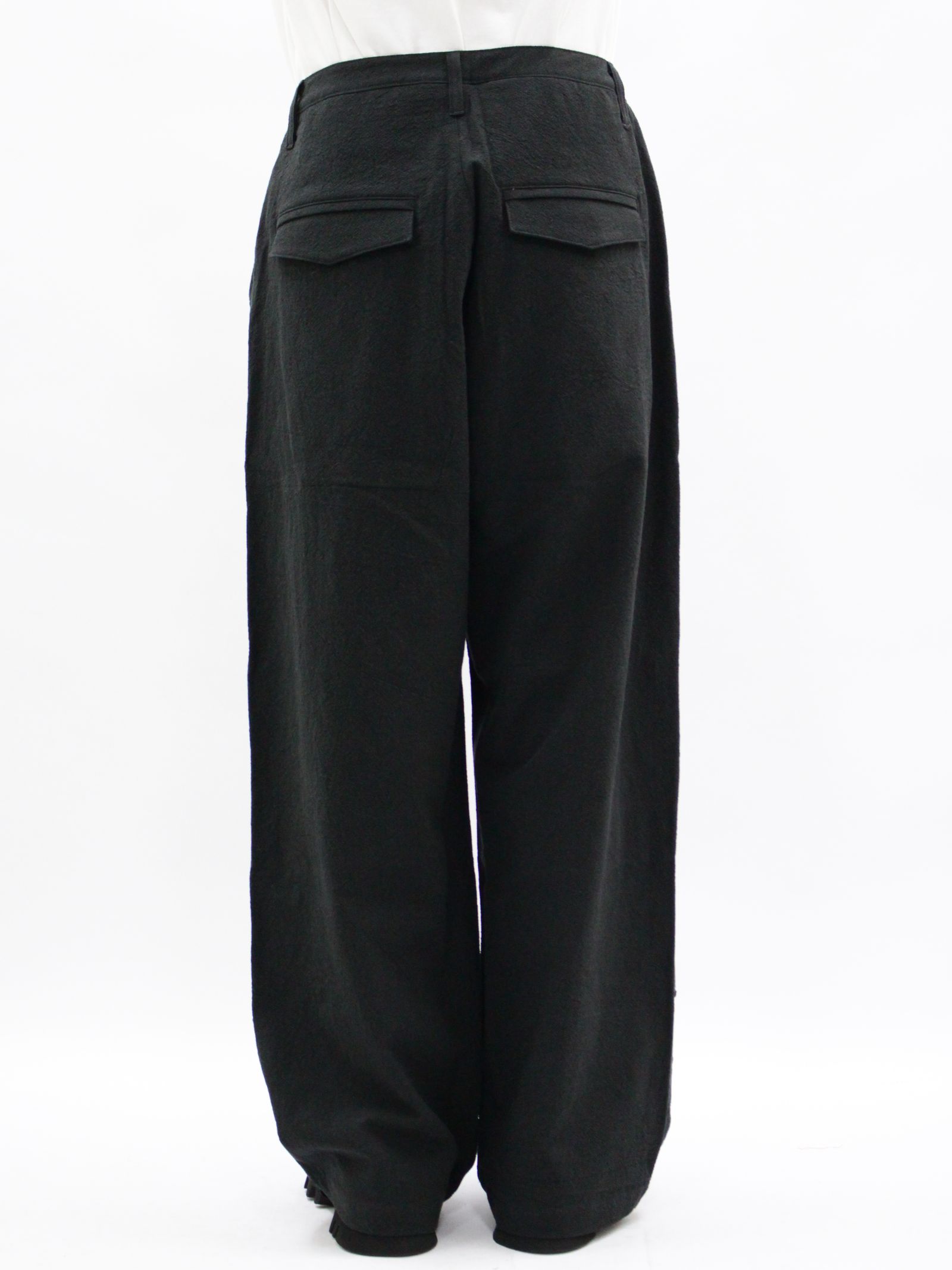 【26SS】ウェルド パッチド パンツ / WELD PATCHED PANTS / ブラック