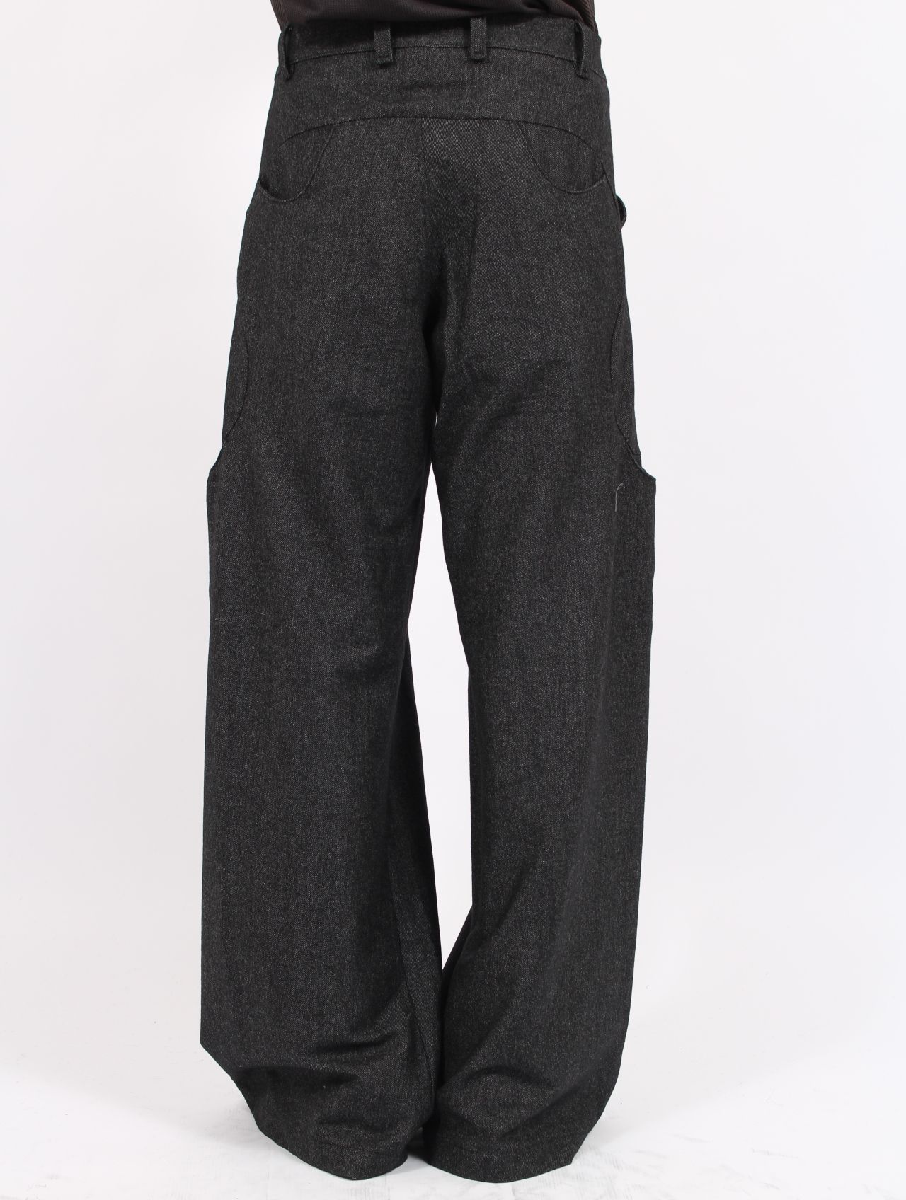【25AW】6ポケット ウール カシミヤ トラウザーズ / 6 Pocket Sub Ong Wool Trousers / ブラック