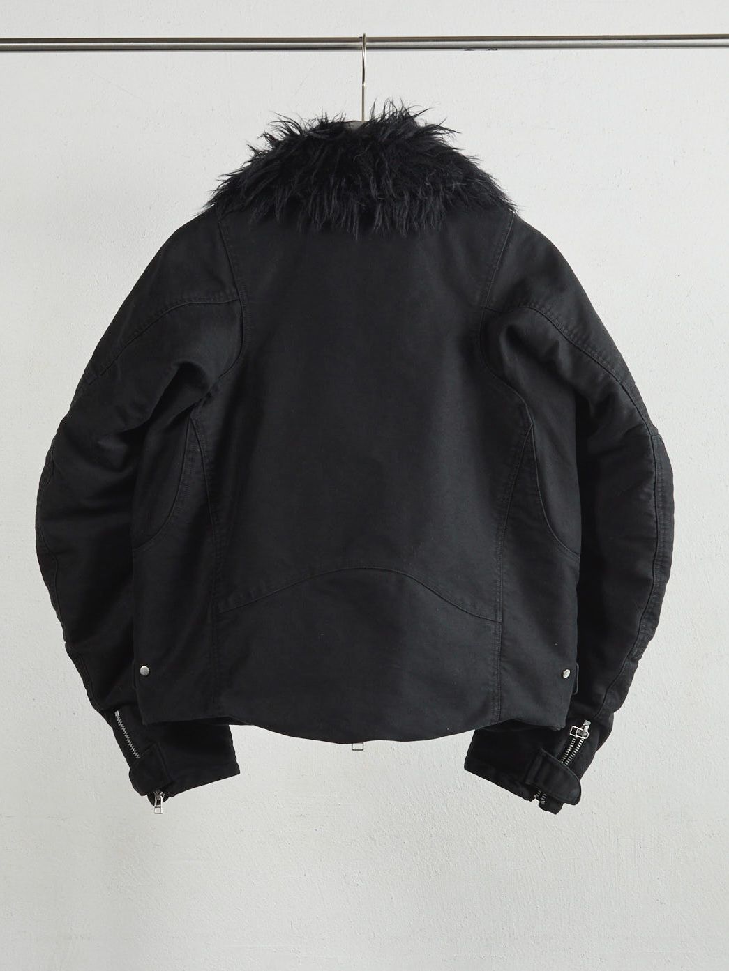 【関税込み】Mugler ブラック キルティング パファージャケット TAKAHIROMIYASHITATheSoloist 2024-25AW ボーンパッチMA-1