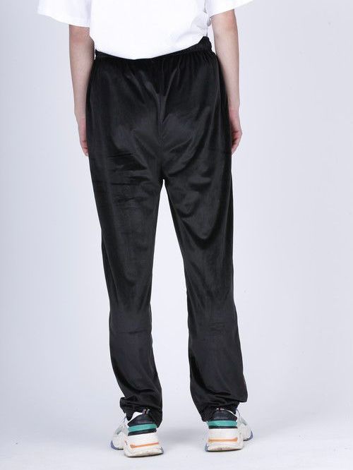 ベロア ヤンキー トラックパンツ YANKEE VELOUR TRACK PANTS / ブラック