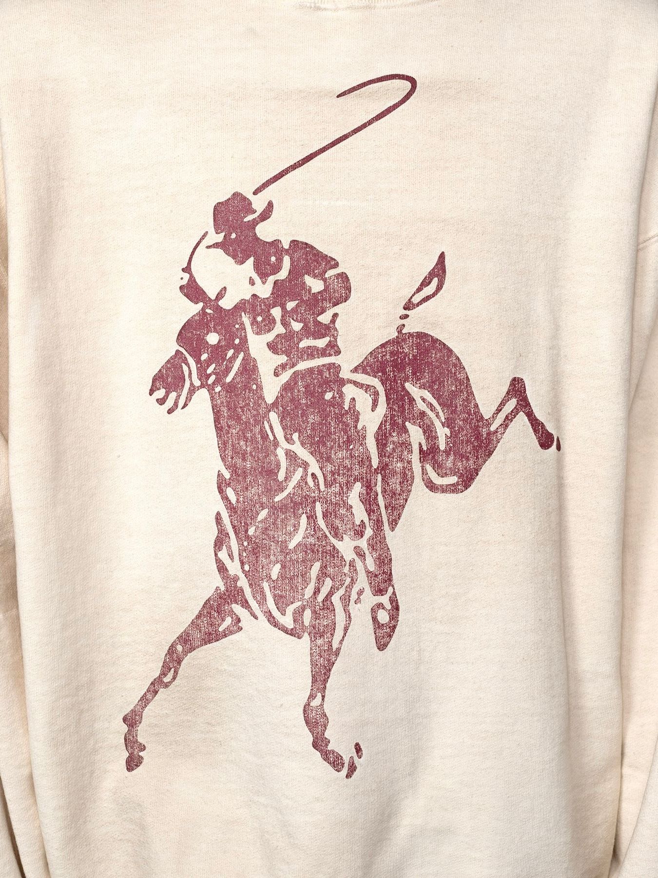 【24AW】ロデオ ブリーチド プルオーバー スウェット / "RODEO"BREACHED PULLOVER / ホワイト