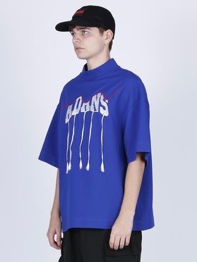 ADANS フリンジ Tシャツ / ADANS BRAID TEE / ブルー