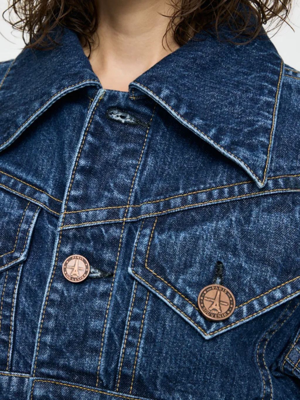 【26SS】クロップド デニム ジャケット / VQ DENIM JACKET / ブルー