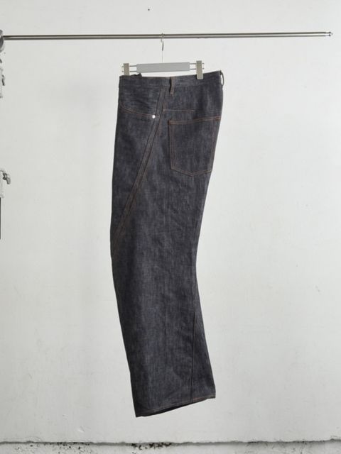 【26SS】 3D ツイステッド ワイド レッグ ジーンズ / 3D TWISTED WIDE LEG JEANS / RAW INDIGO (ロー インディゴ)