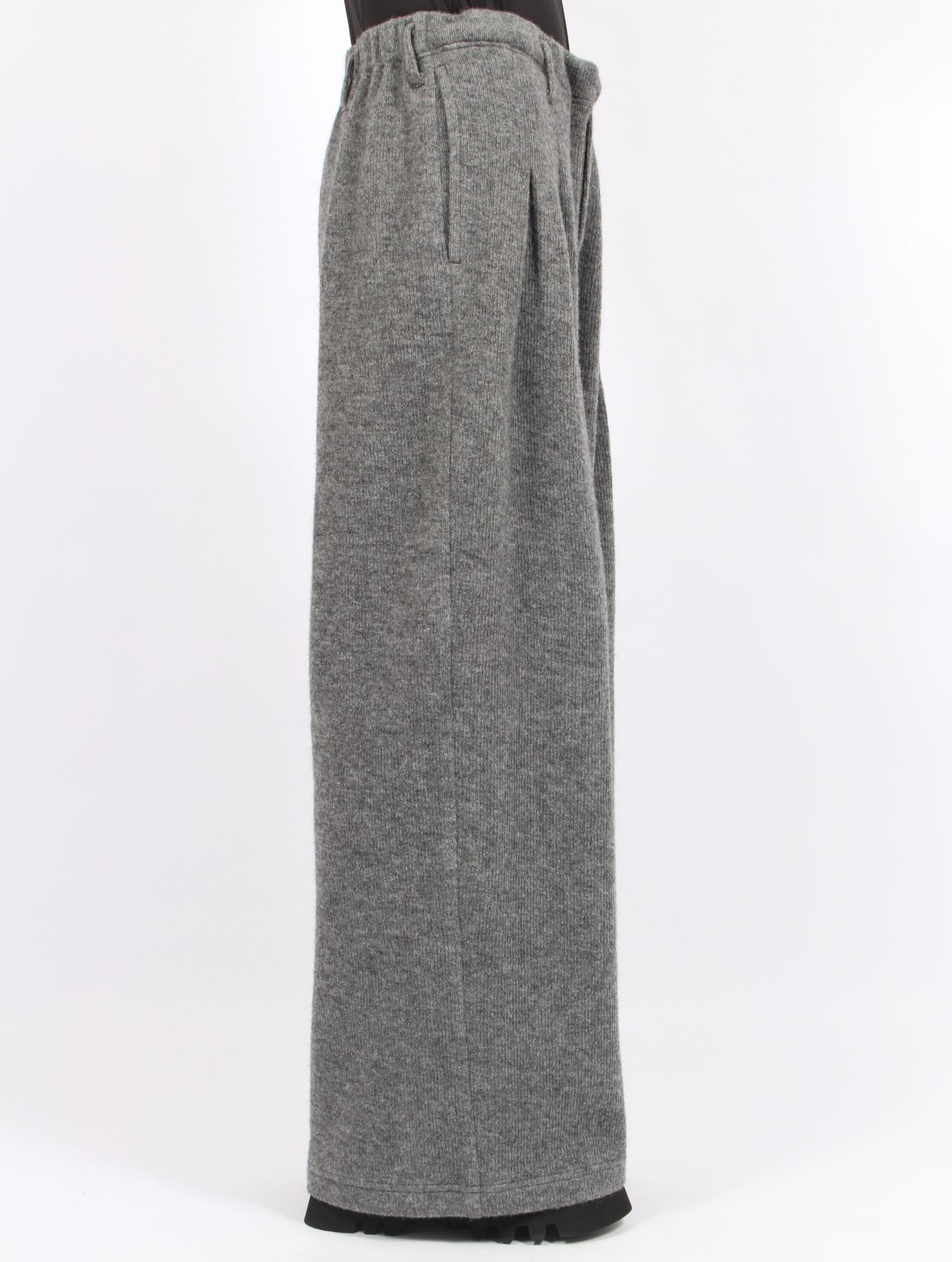 【25AW】ウール ダブル フェイス バギー パンツ / WOOL DOUBLE FACE BAGGY PANTS / グレー