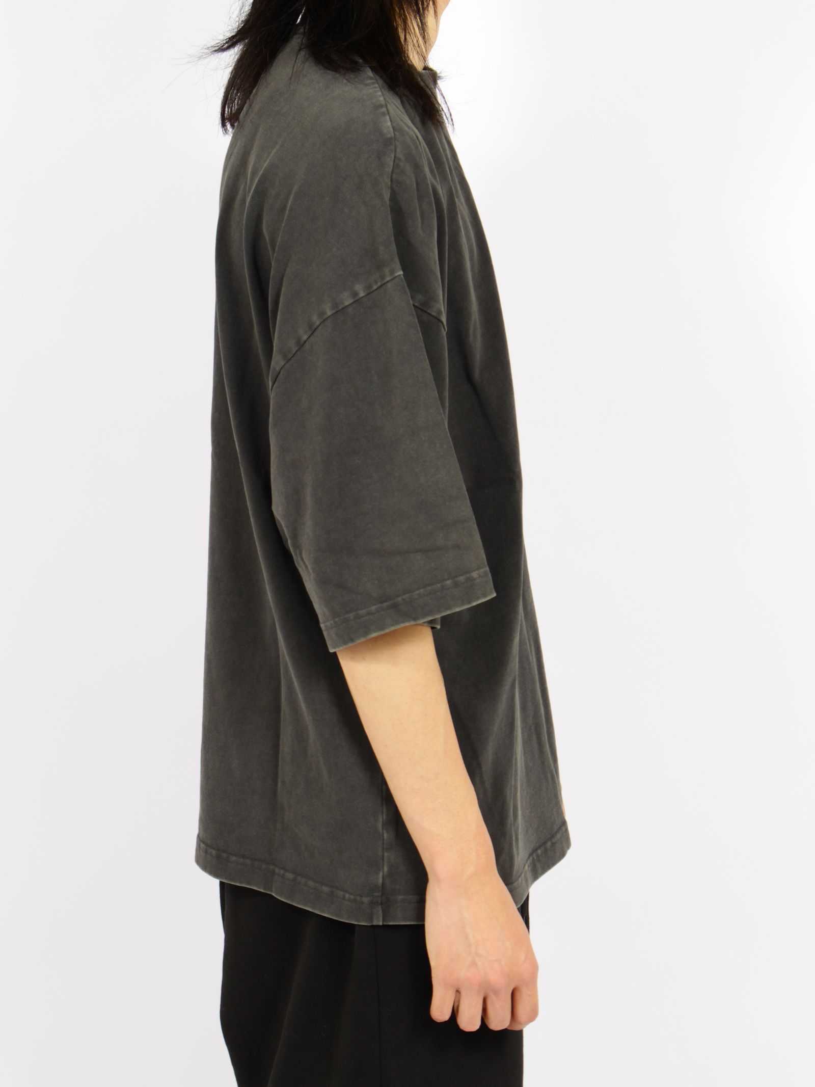 ヘビー ボクシー ティー / HEAVY BOXY TEE / WASHED BLACK