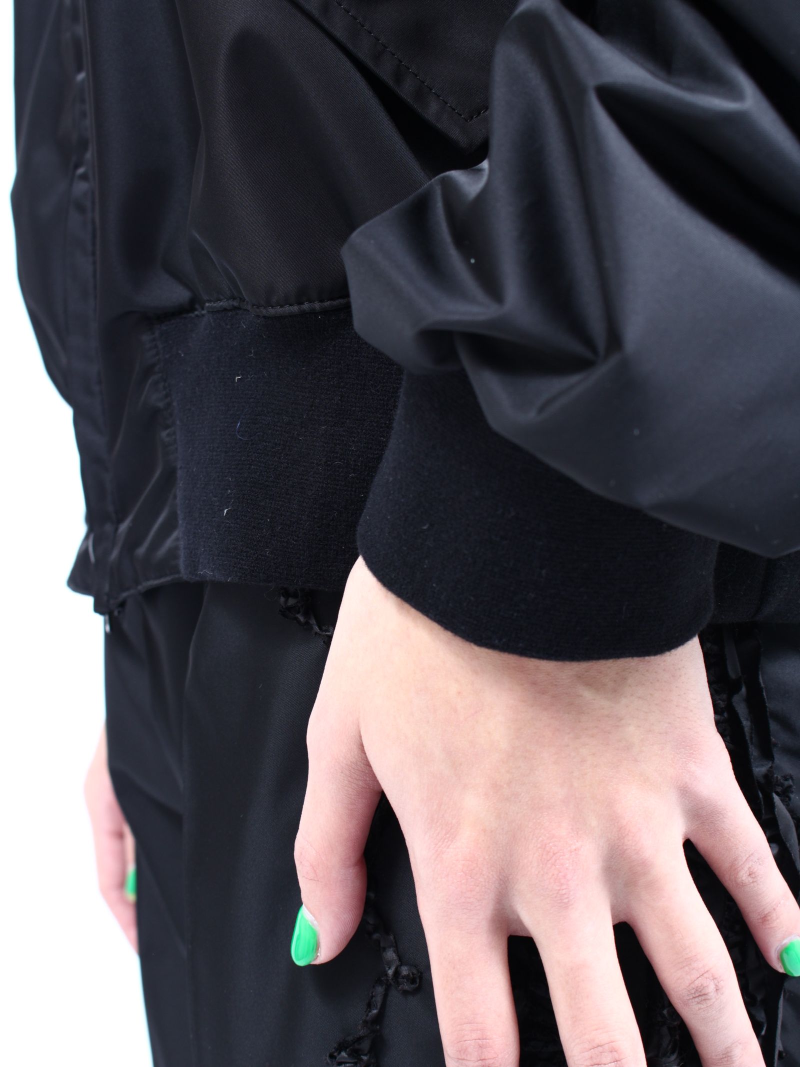 【25SS】シャーリング ドックイヤー ジャケット / SHIRRING DOG-EAR JACKET / ブラック
