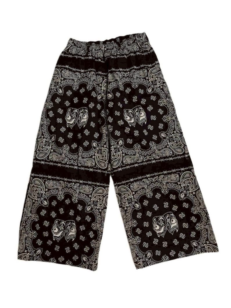 【26SS】バンダナ パンツ / BANDANA TROUSERS / ブラック