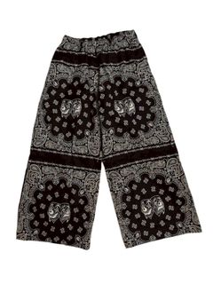 【26SS】バンダナ パンツ / BANDANA TROUSERS / ブラック