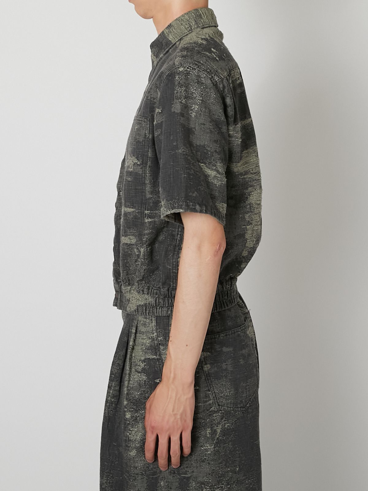 【27SS】デニム シャツ 半袖 Tシャツ / DENIM SHIRT / グレー