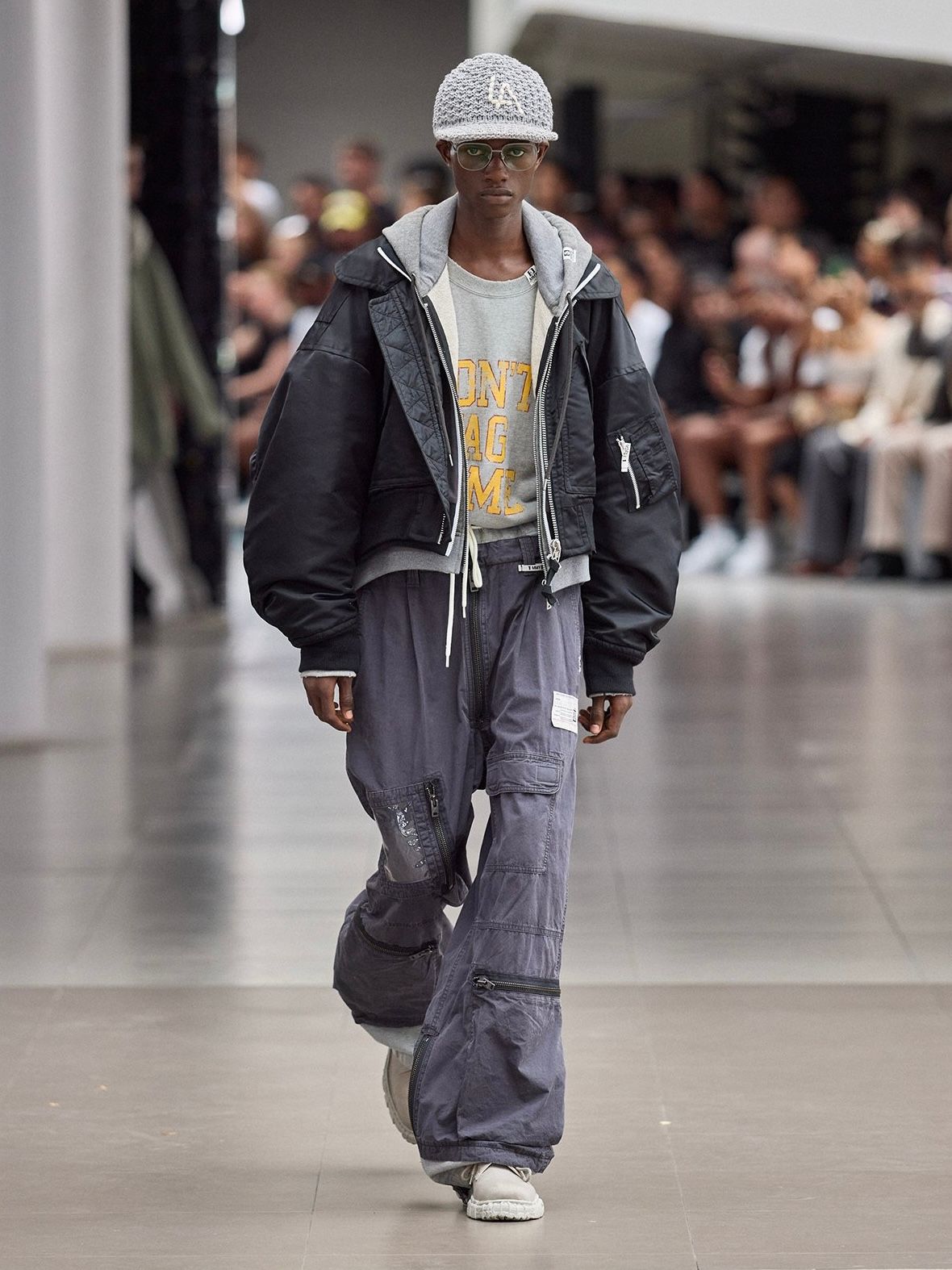 【26SS】ドント タグ ミー プリント スウェットシャツ 長袖カットソー / DON'T TAG ME PRINTED PULLOVER / グレー