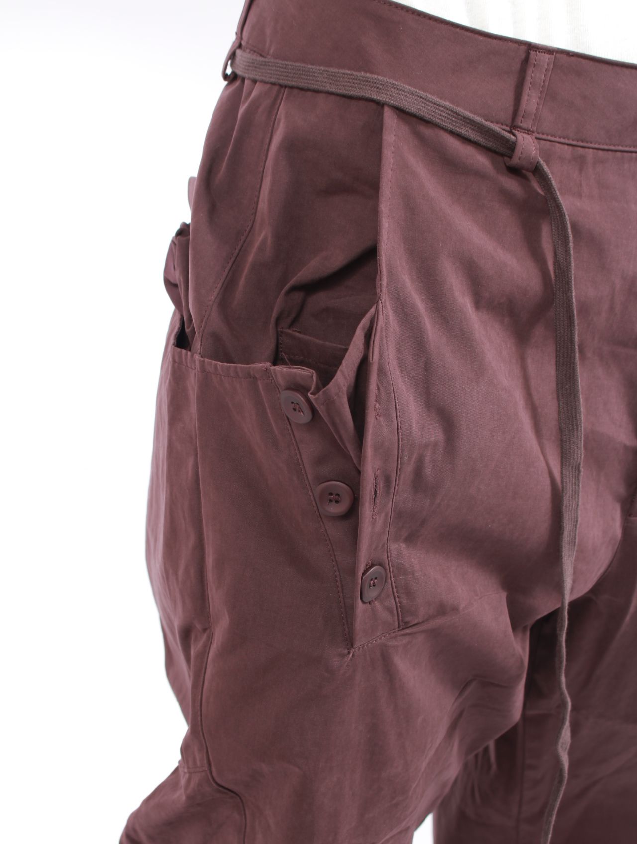【25AW】タイ パンツ / TIE PANTS / ワイン
