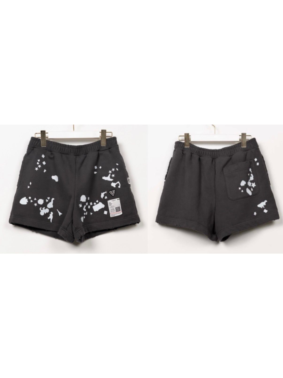 【26AW】シルエット キッズ ステッカー ショート パンツ / SILHOUETTE KIDS STICKER SHORT PANTS / ブラック