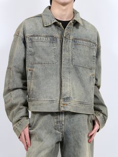 【25SS】ゲム デニムジャケット / GEM DENIM JACKET / SURFACE WAVE(グレー)
