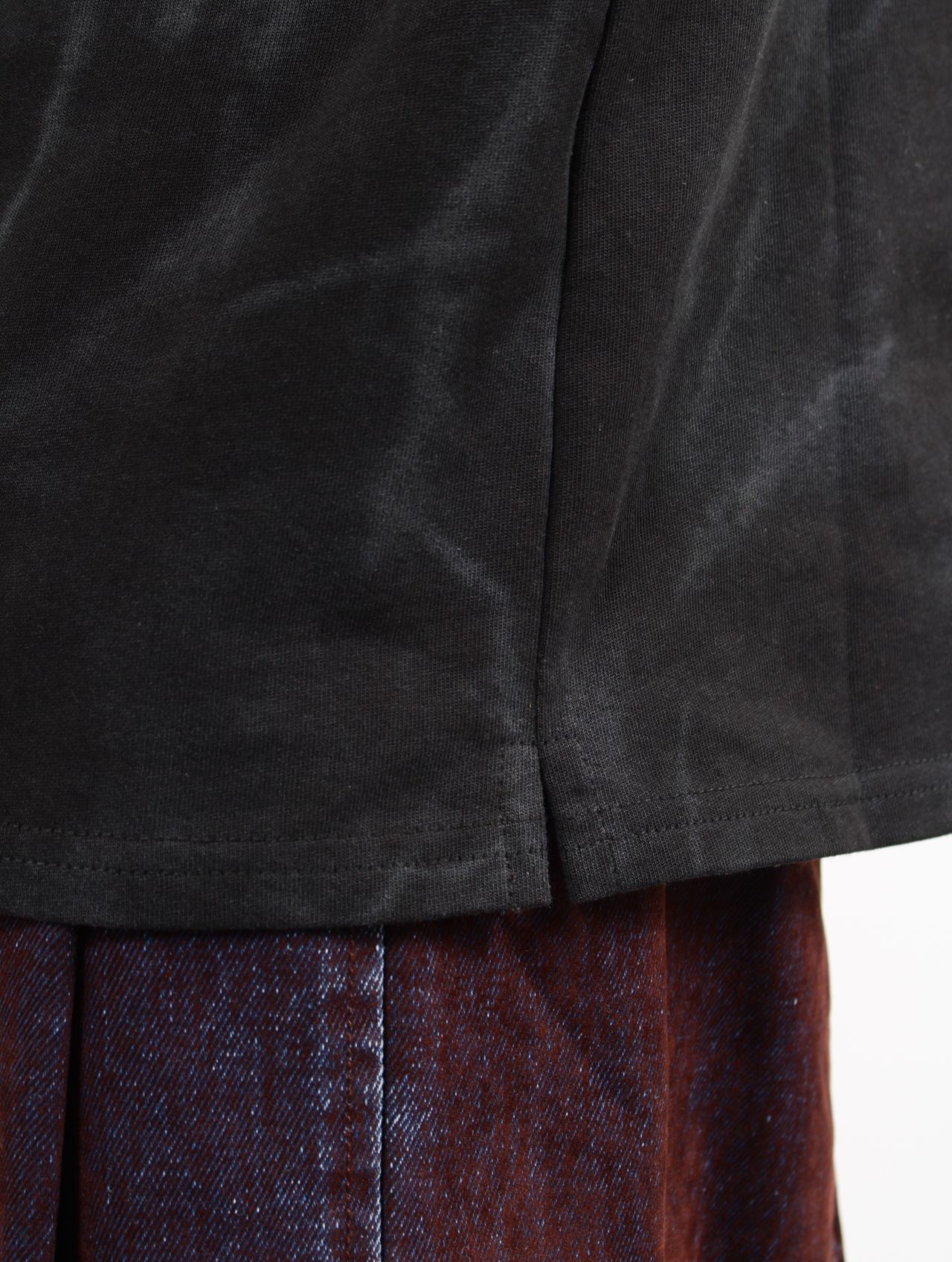 【26SS】 レイヤード ヘンリー ロング スリーブ カットソー / LAYERED HENLY LONG SLEEVES / ブラック