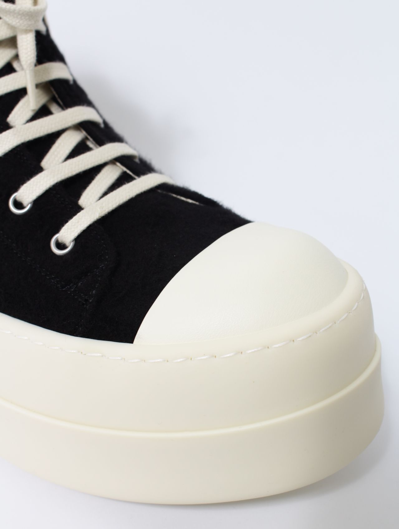 【25AW】ダブルバンパー ハイカット スニーカー / DOUBLE BUMPER SNEAKS / ブラック×ホワイト