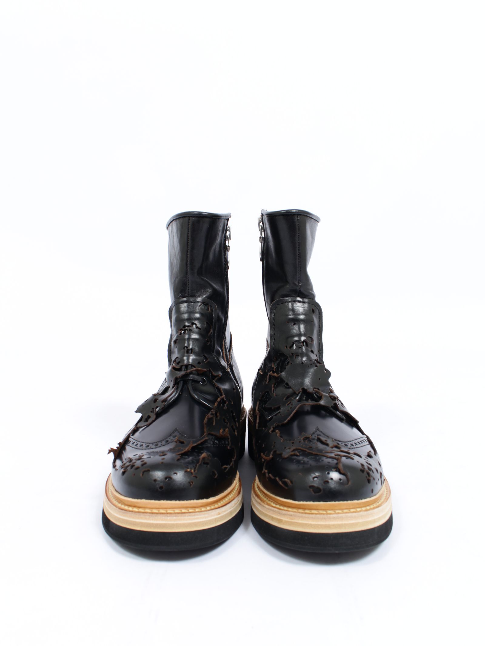【26AW】KIDS LOVE GAITE コラボ インサイドアウト・ウィング・ジップ・ブーツ / INSIDE-OUT WING ZIP BOOTS / ブラック