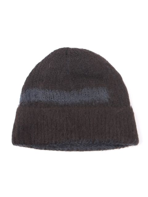 【25AW】モヘア ビーニー / MOHAIR BEANIE / ブラック