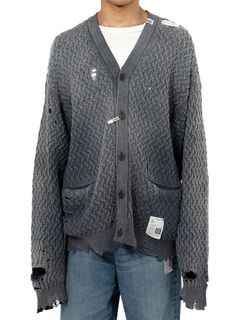【25SS】サンフェード ニット カーディガン / SUN FADED KNIT CD / ブラック
