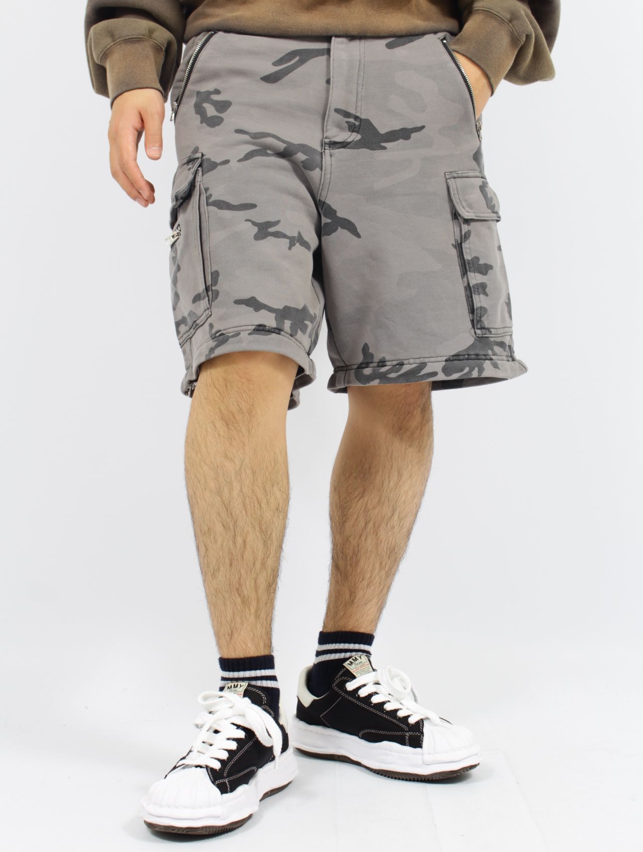 【25SS】カモ ラージ フィット スウェット トラウザー パンツ / CAMO LARGE FIT TROUSER / グリーンカモ