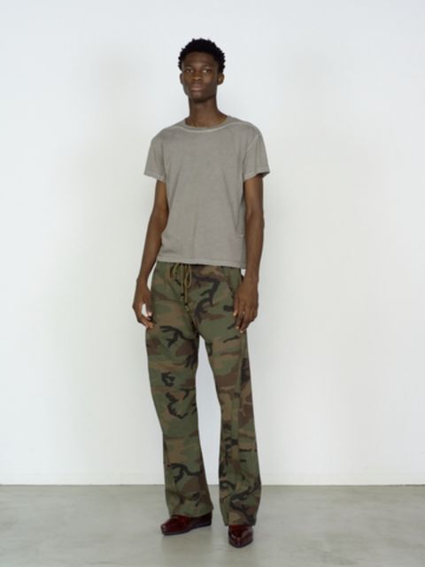 パネルド ハーフ スリーブ Tシャツ 半袖 カットソー / PANNELD HALF SLEEVE T-SHIRT /  TAUPE (グレー)