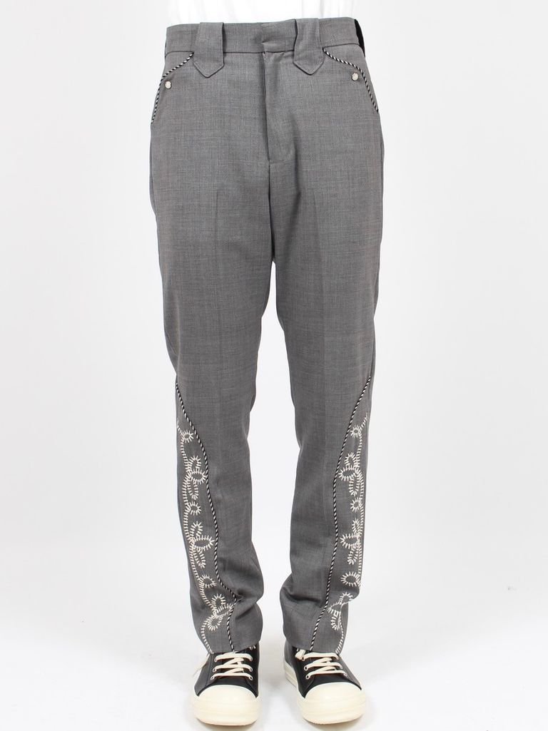 DAIRIKU - 【24SS】刺繍 ウエスタン スラックス / EMBROIDERY WESTERN  