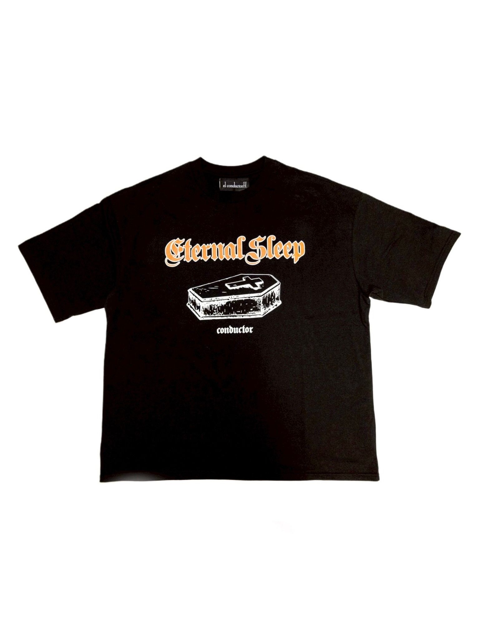 'エターナル スリープ' コットン Tシャツ / COTTON T-SHIRT 'ETERNAL SLEEP / ブラック