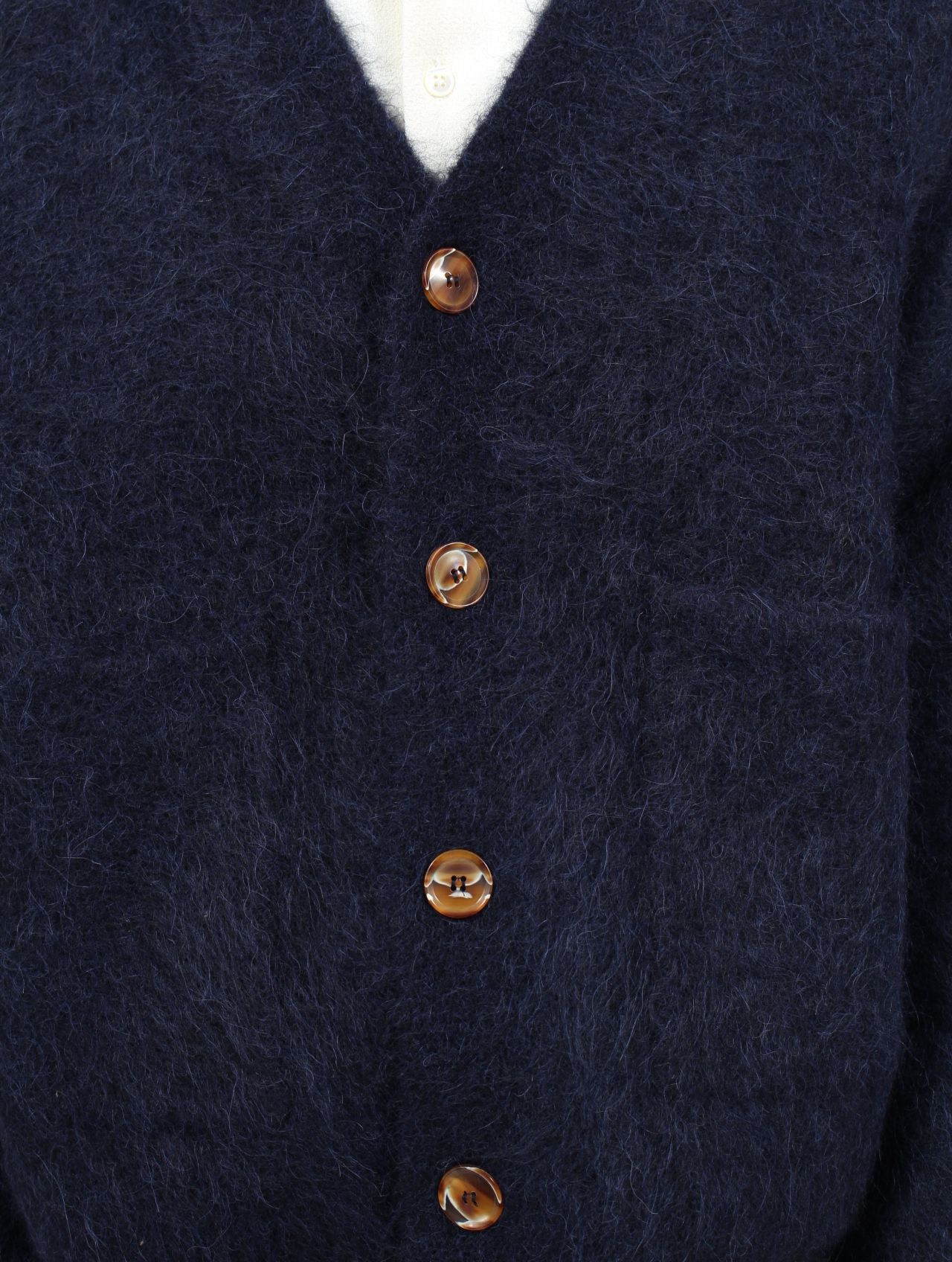 【25AW】 リー カーディガン アルパカニット / LEE CARDIGAN / ネプチューン（ネイビー）