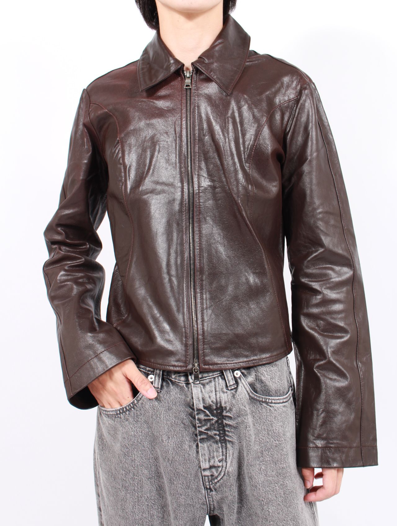 hopeさま専用 HOPE - 【25AW】スウィープ レザー シャツ / SWEEP LEATHER