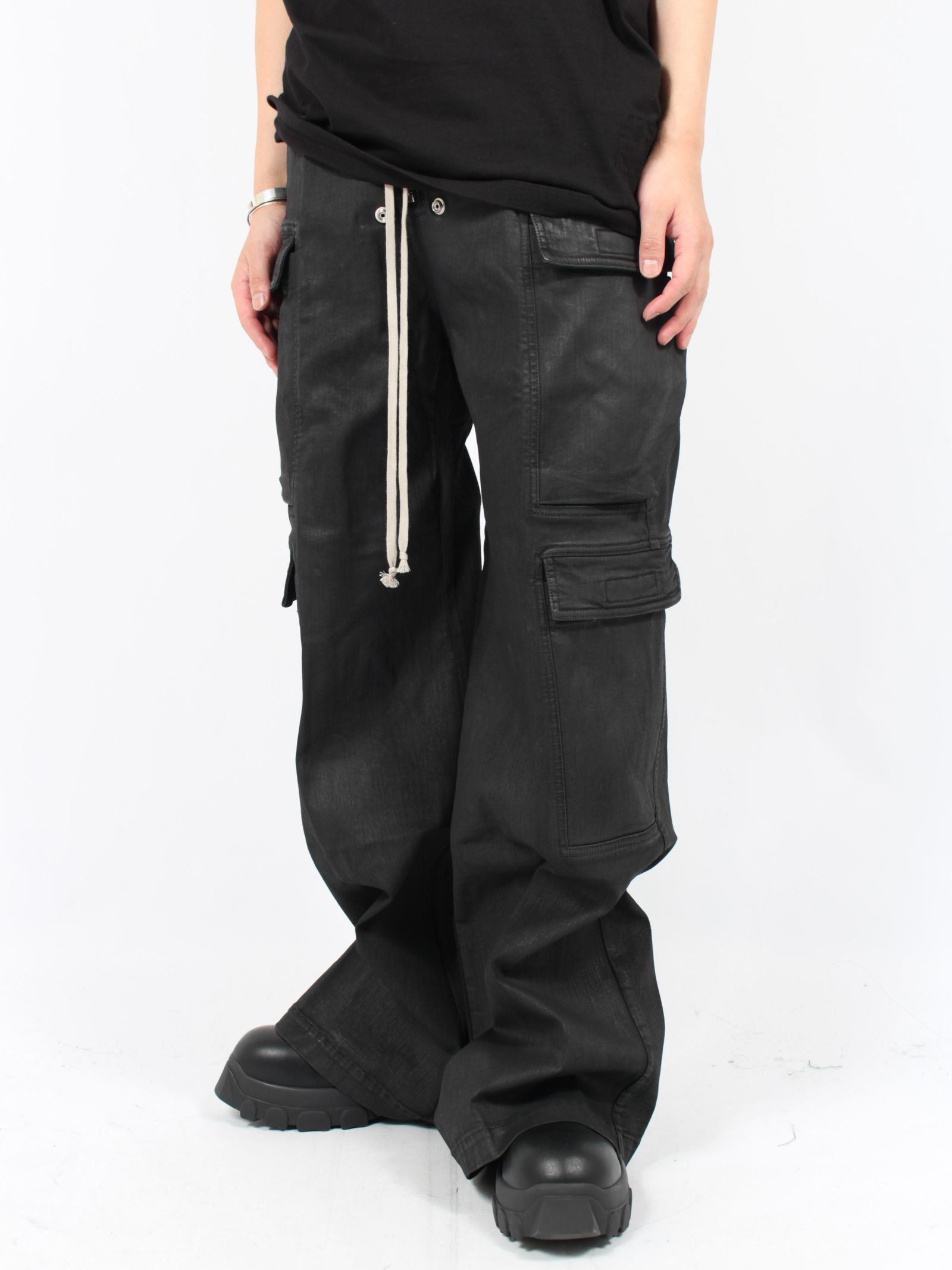 RICK OWENS DRKSHDW - 【24AW】ダブル カーゴ ジャンボ ベラパンツ / DOUBLE CARGO JUMBO BELAS /  ブラック | STORY