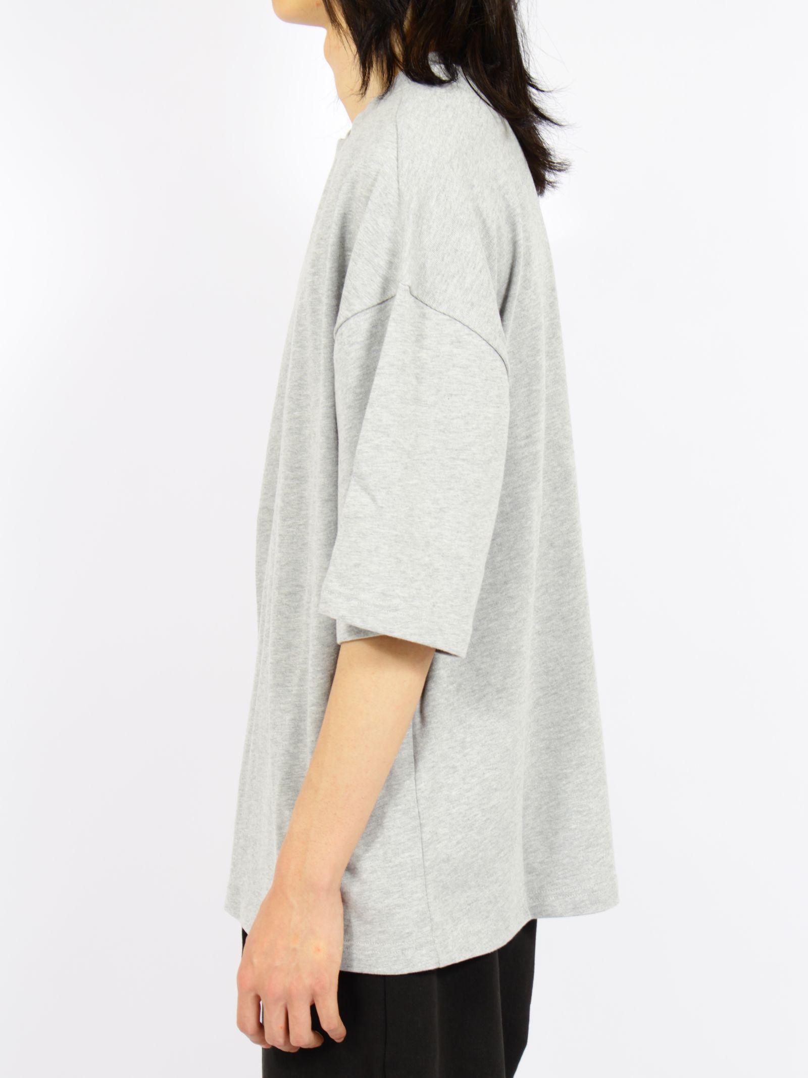 ヘビー ボクシー ティー / HEAVY BOXY TEE / GREY MARLE(グレー)