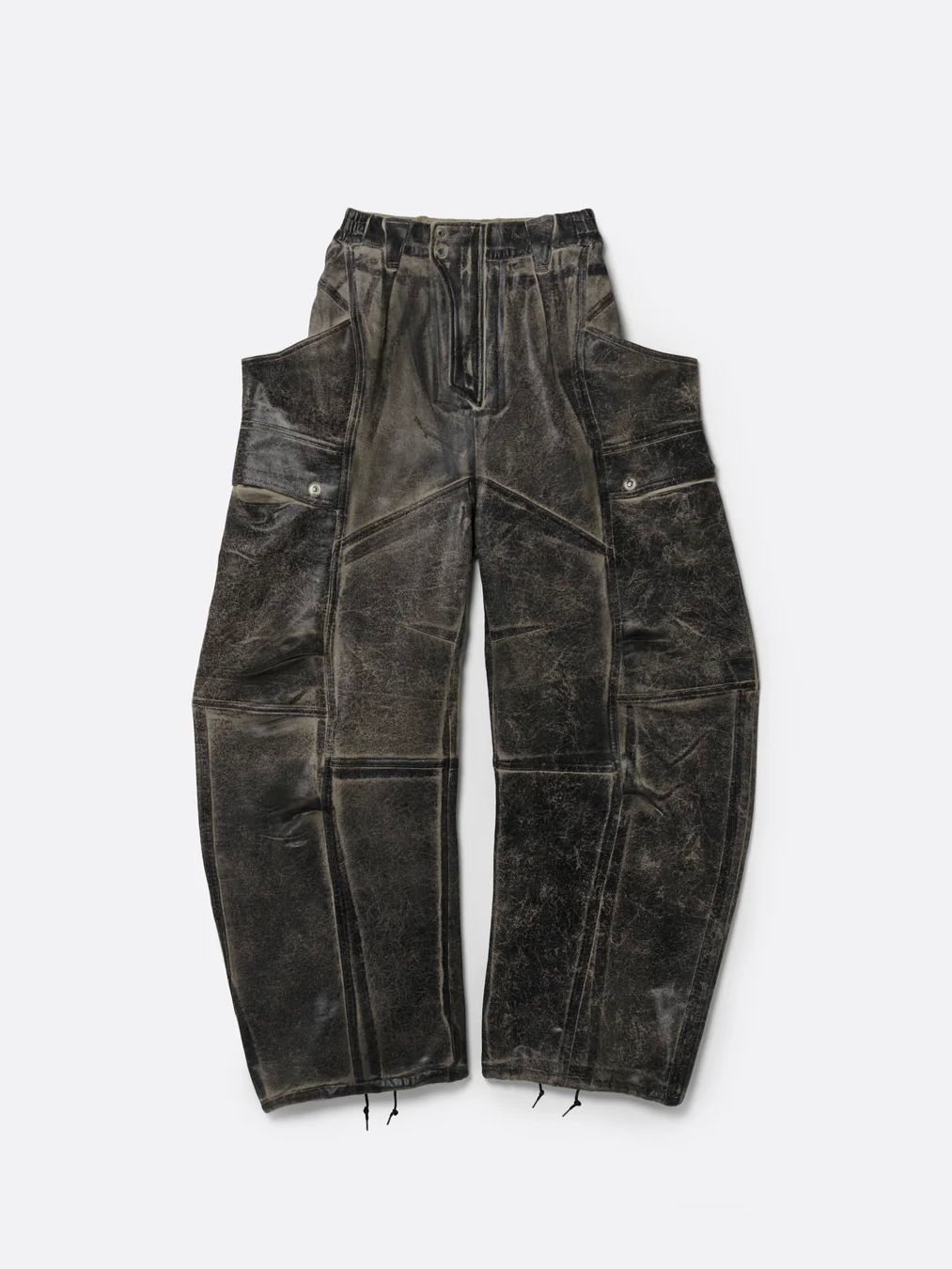【26SS】クラッキング コーテッド バナナ カッティング パンツ / CRACKING COATED BANANA CUTTING PANTS .15 / サンドベージュベース