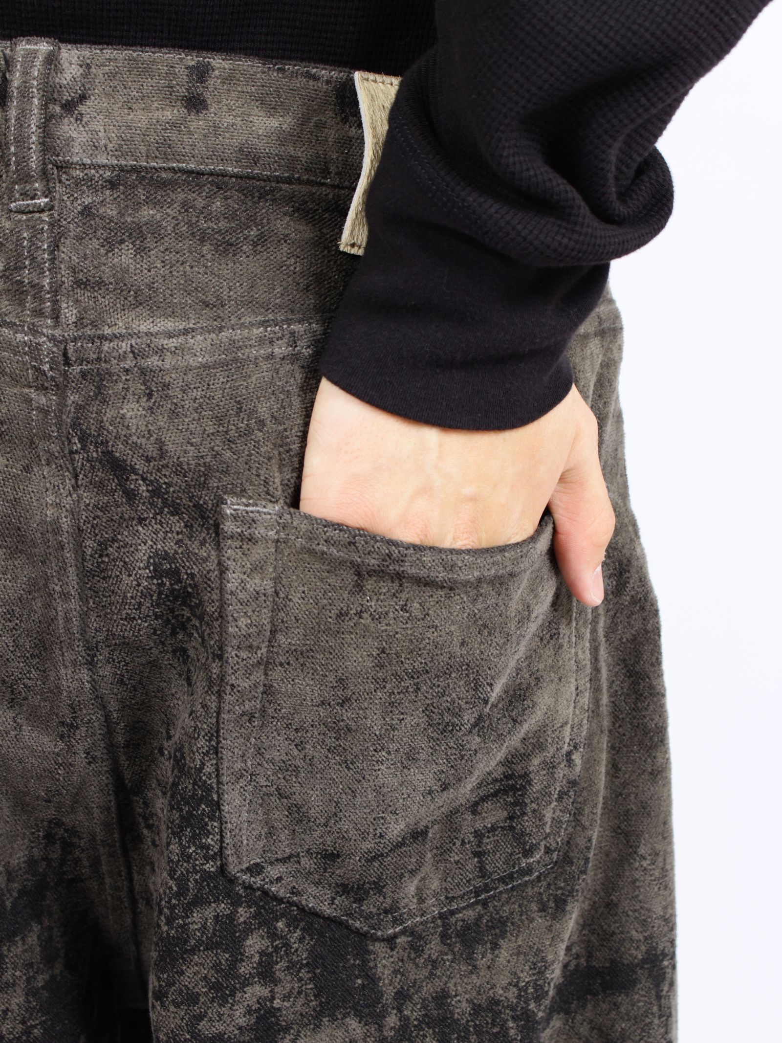 【26AW】ワイド デニム パンツ / WIDE DENIM / グレー