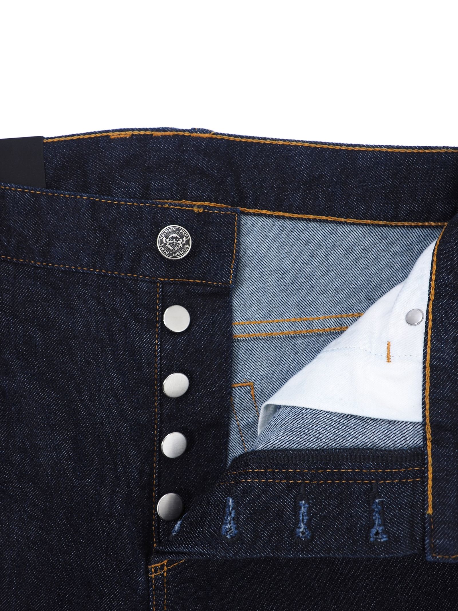エンボス加工 テーパードデニム PANTS DENIM EMBOSSED MONOGRAM / インディゴ
