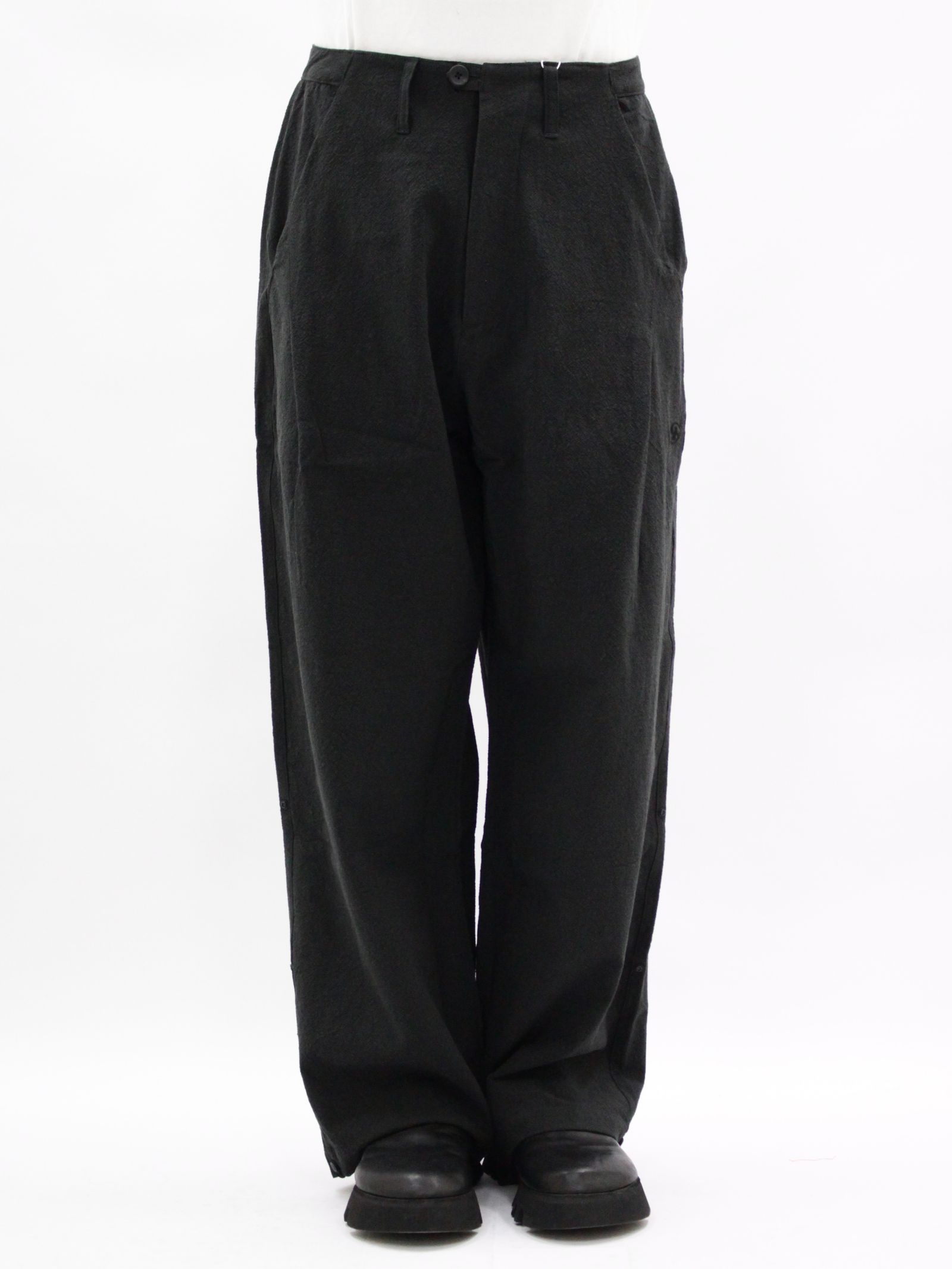 【26SS】ウェーブ テープド パンツ / WEAVE TAPED PANTS / ブラック