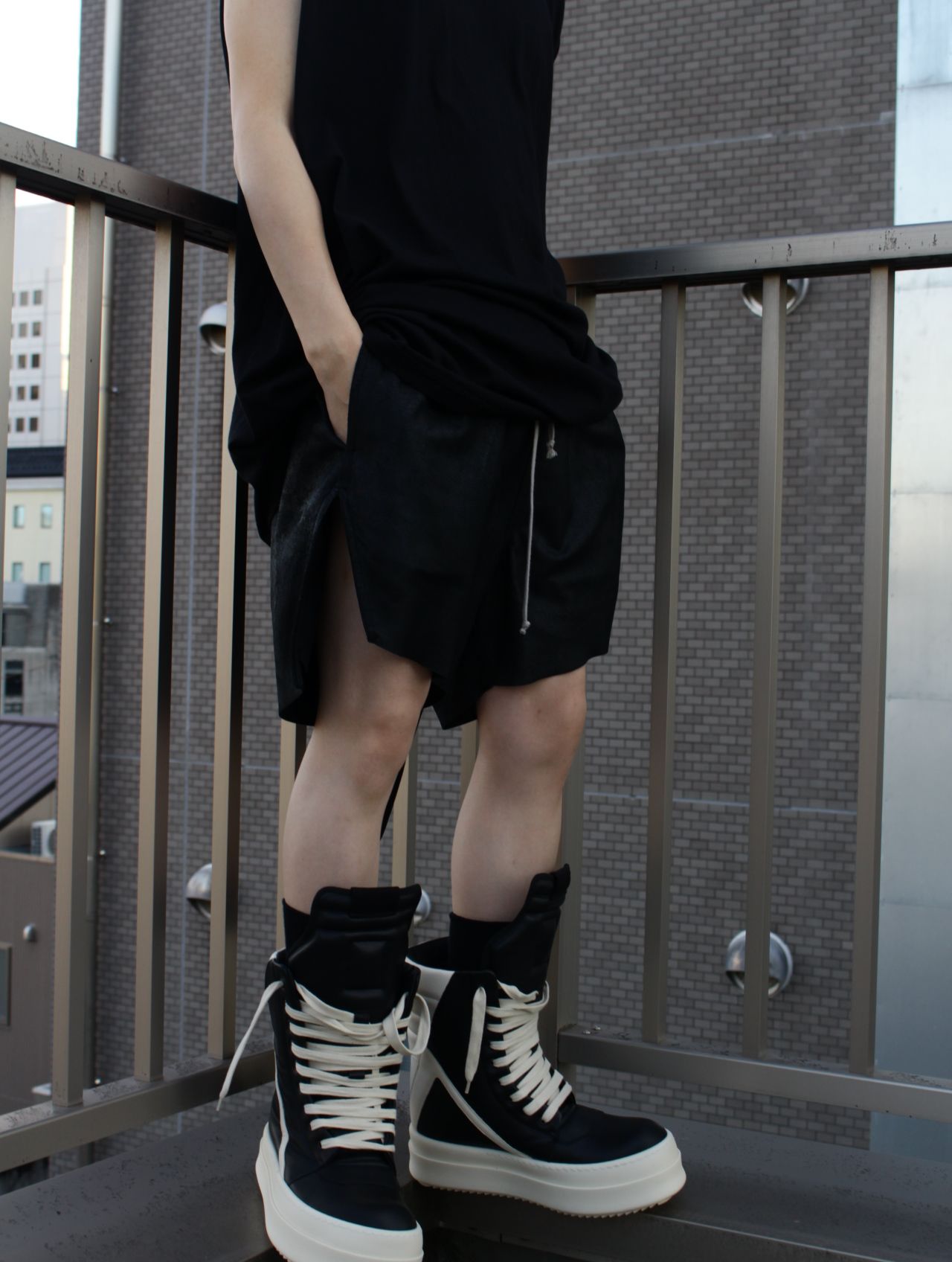 【25SS】ラムレザー ボクサー ショート パンツ / BOXERS / ブラック
