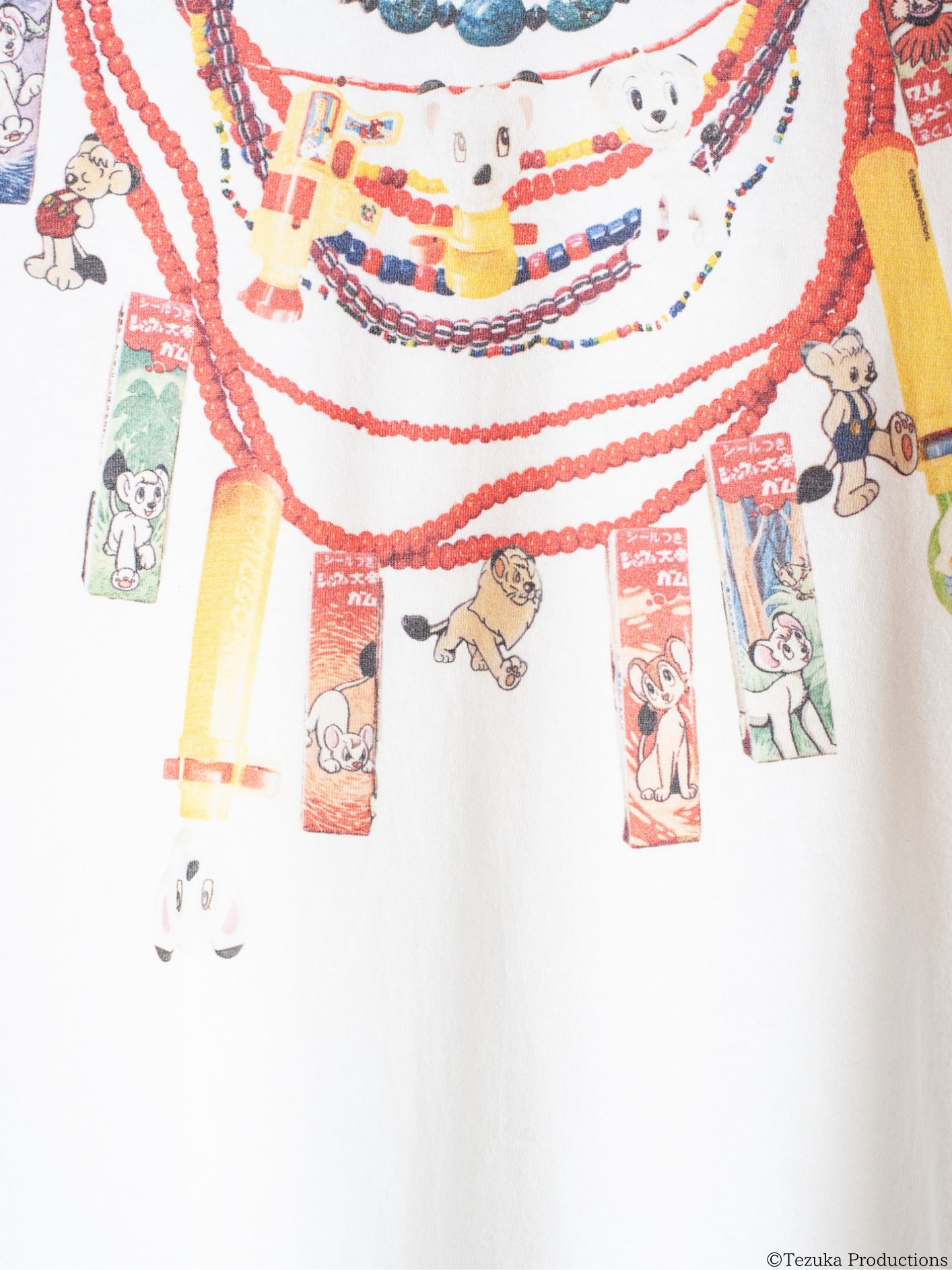 【25SS】ジャングル大帝 コラボ ネックレスプリント Tシャツ / SEVESKIG vs JUNGLE EMPEROR LEO S/SL TEE Ver, Toys necklace / ホワイト