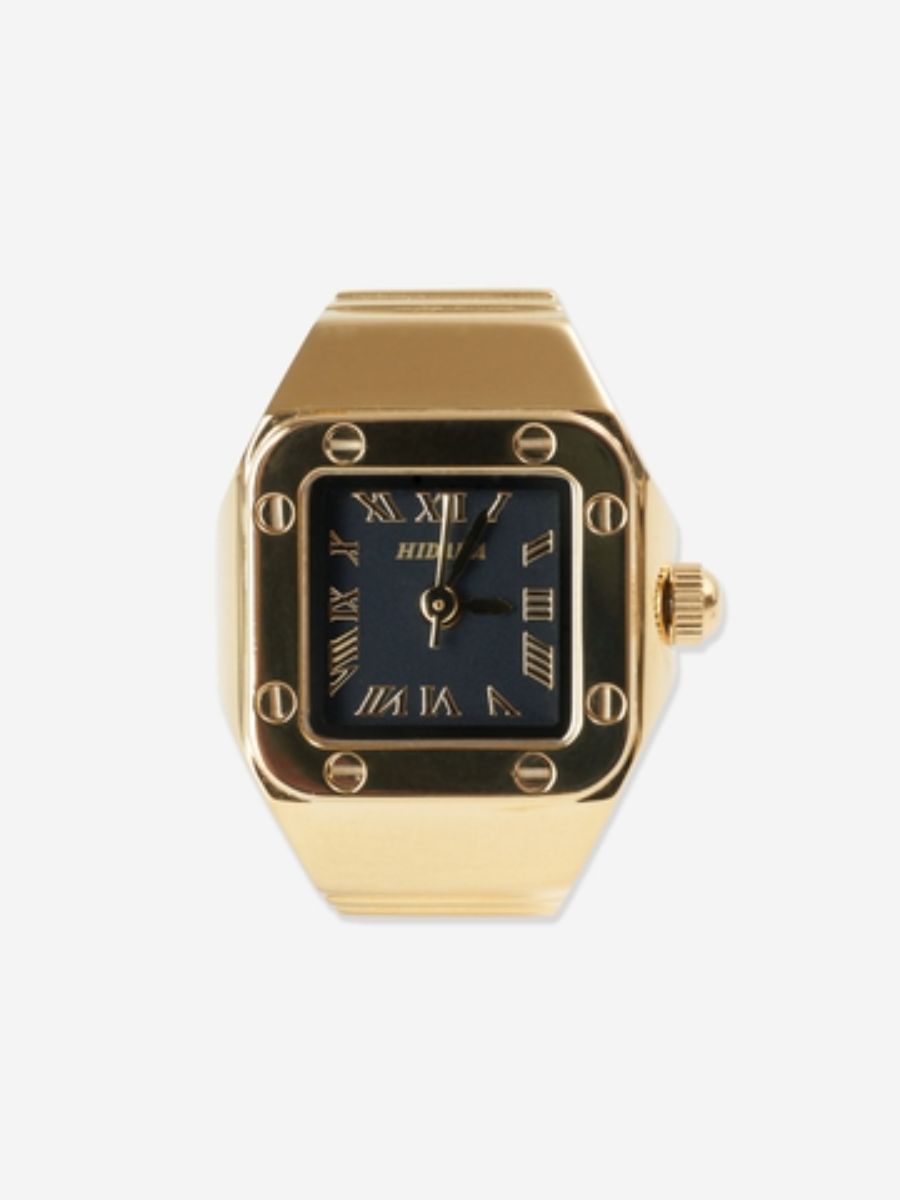 セイント リング ウォッチ 時計リング / SAINT RING WATCH / ゴールド×ブラック
