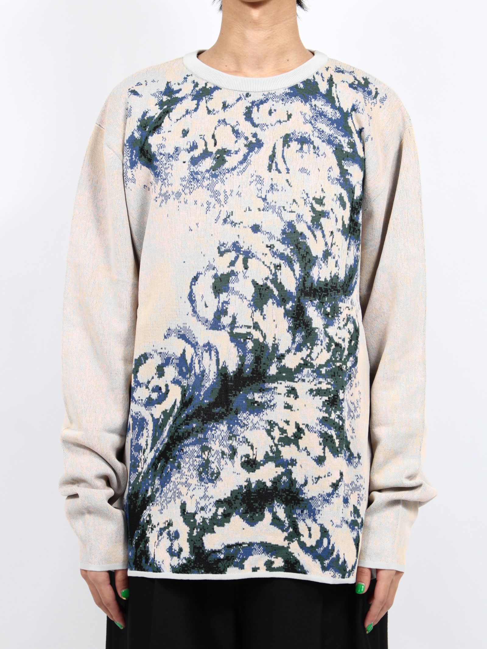 【25SS】ユーロピアン モチーフ ニット / EUROPEAN MOTIF KNIT / ホワイト
