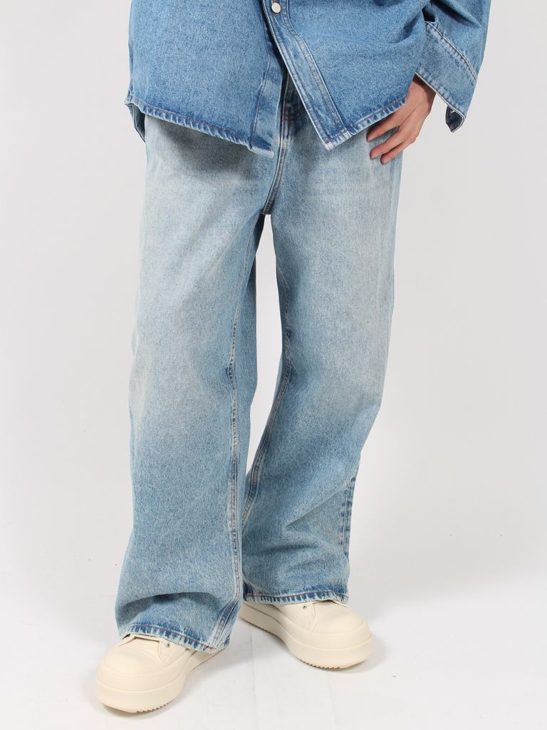 HED MAYNER - 【24SS】ワイドフィット ウォッシュ デニムパンツ / BLUE  