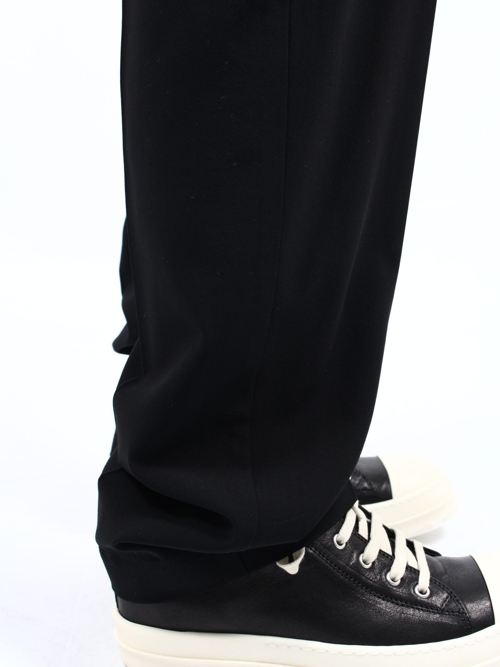 Rick Owens ブラック サテン ラウンジパンツ サイズ 50