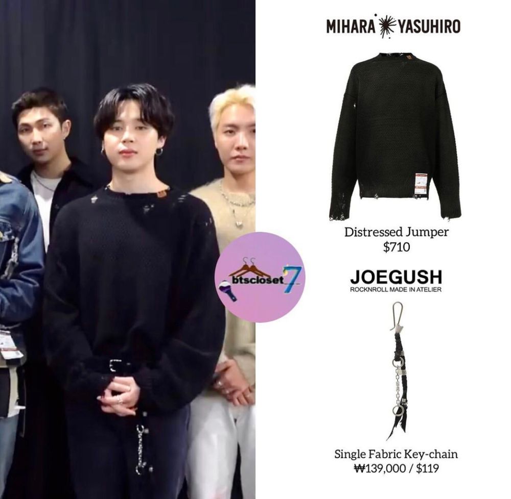 BTS JIMIN着用 【MIHARA YASUHIROデストロイニット】再入荷のお知らせ 