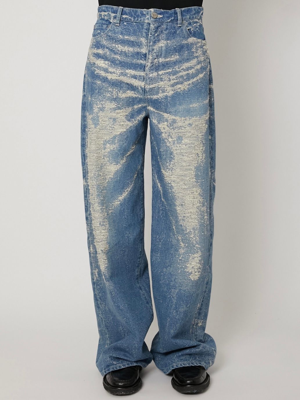 【26SS】ワイド デニム パンツ / WIDE DENIM / インディゴブリーチ