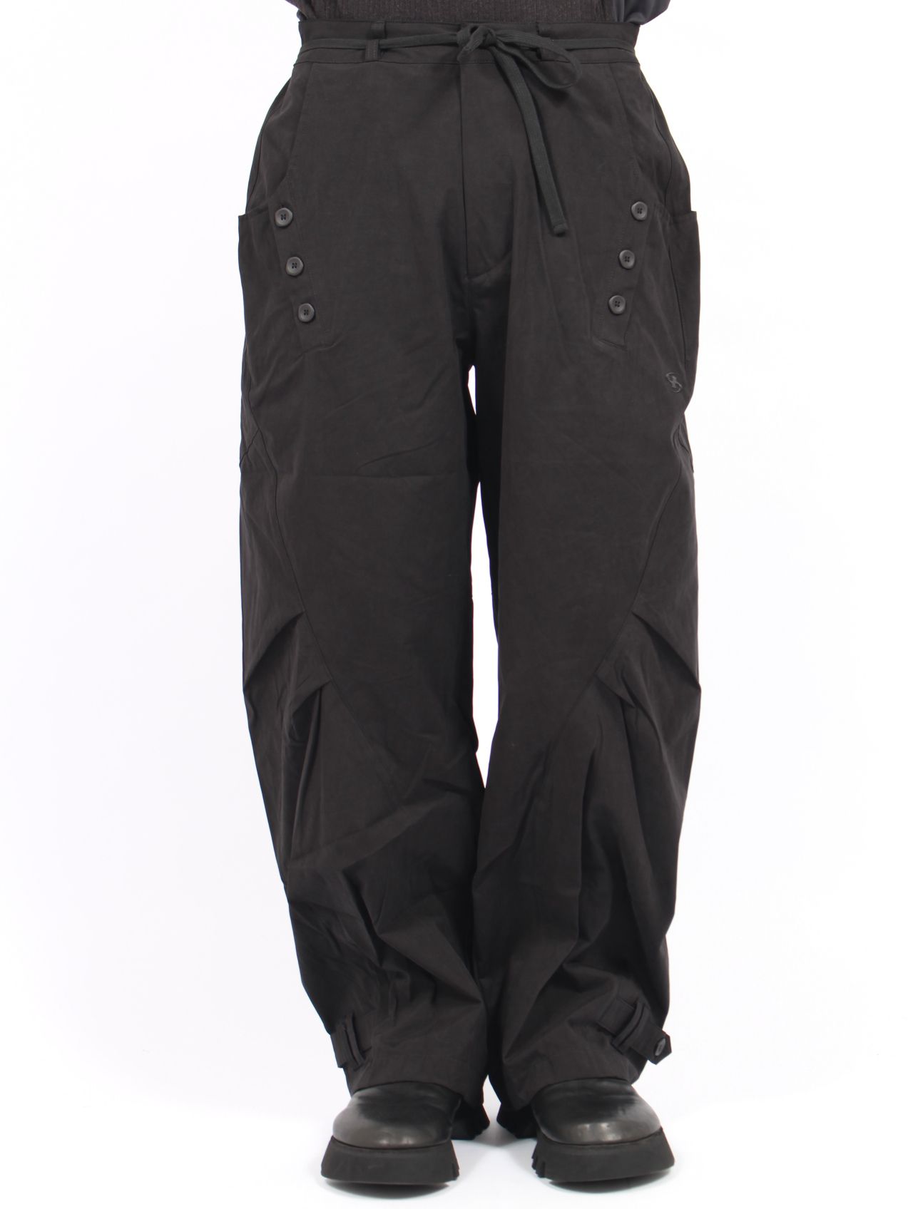 【25AW】タイ パンツ / TIE PANTS / ブラック